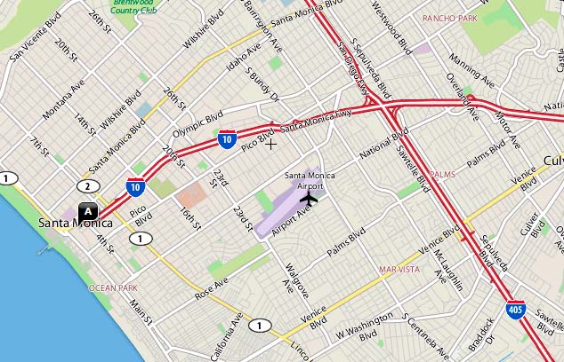 Painting Contractor Santa Monica Map